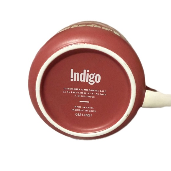 Indigo Pink Mug with Heart Handle - Picture 2 of 2